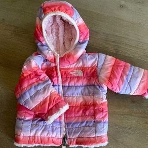 North Face reversible puffer/fleece